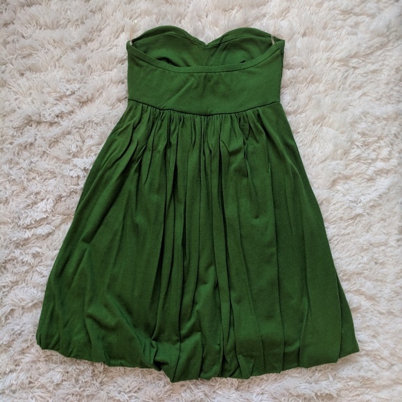 Green strapless dress - Picture 2 of 3